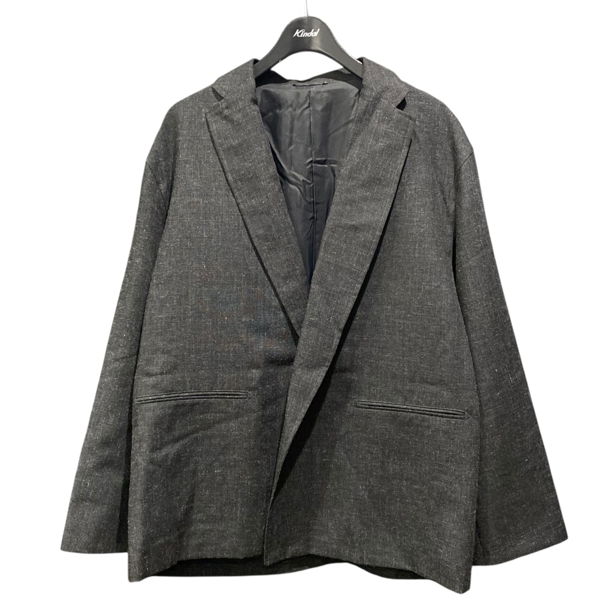 【中古】<br>blurhms<br>Wool Ramie Cardigan Jacket BHS23F009Ra グレー サイズ：3<br>【価格見直し】