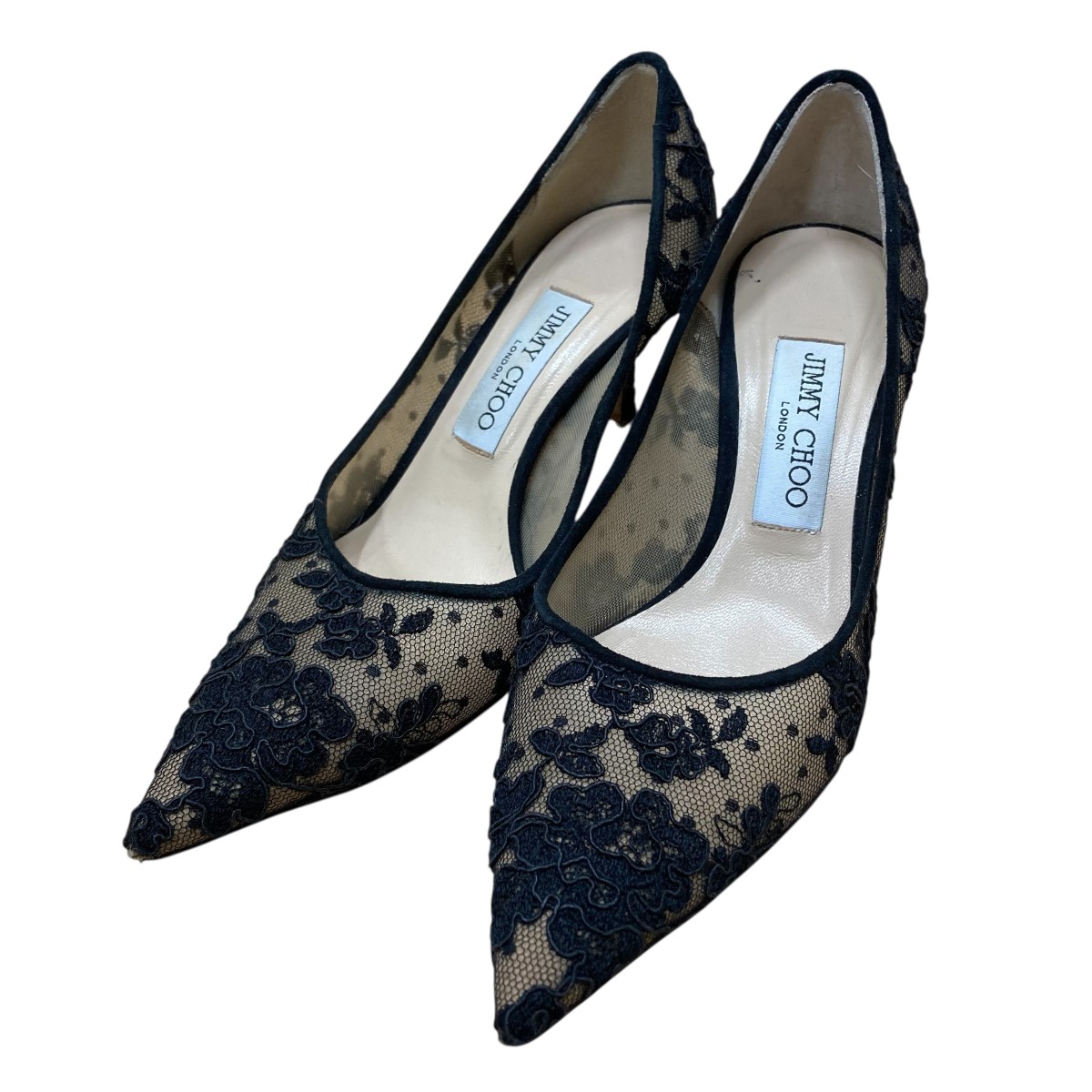 【中古】\u003cBR\u003eJIMMY CHOO\u003cBR\u003eブラックレースピンヒールヒール 黒いこと 大いさ：37\u003cBR\u003e【必要経費思いかえす】 靴-レディース靴-その他