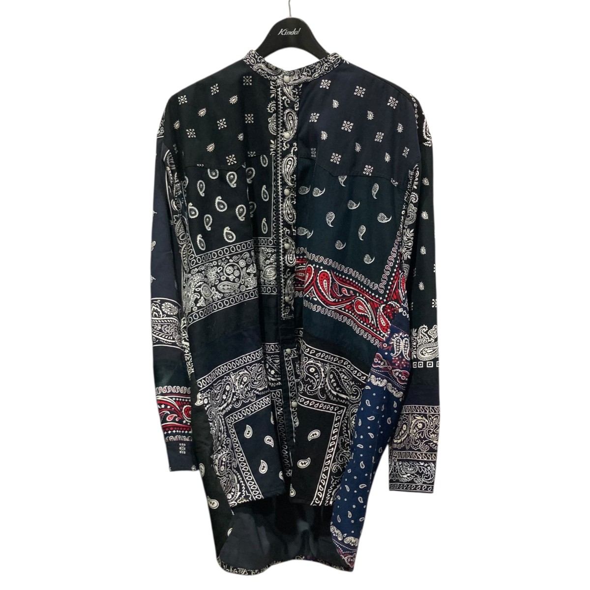 【中古】\u003cBR\u003eChildren of the discordance\u003cBR\u003eBANDANA PATCHWORK SHIRT LS バンダナパッチワークシャツ COTDSH-112 黒いこと×白いこと 大きさ：2\u003cBR\u003e【必要経費思いかえす】