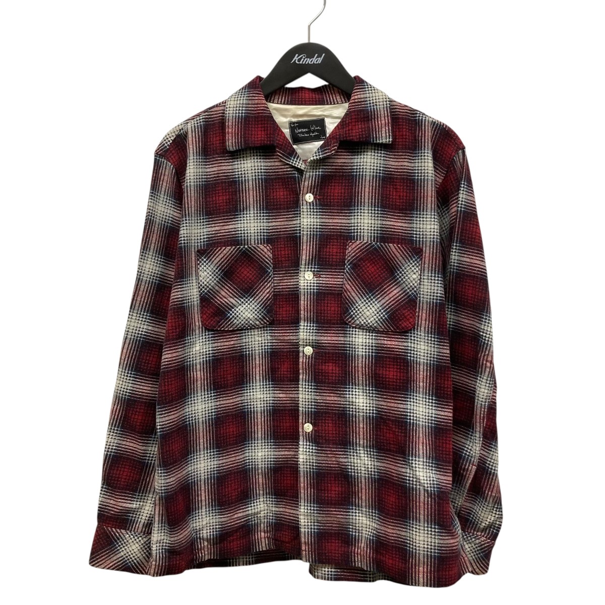 number(n)ine赤黒ブロックチェック柄スニーカー　宮下期 number(n)ine赤黒ブロックチェック柄スニーカー 宮下期