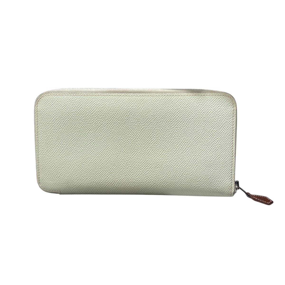【中古】 HERMES　 アザップロングシルクイン 長財布 グリーン 【131225】（エルメス）