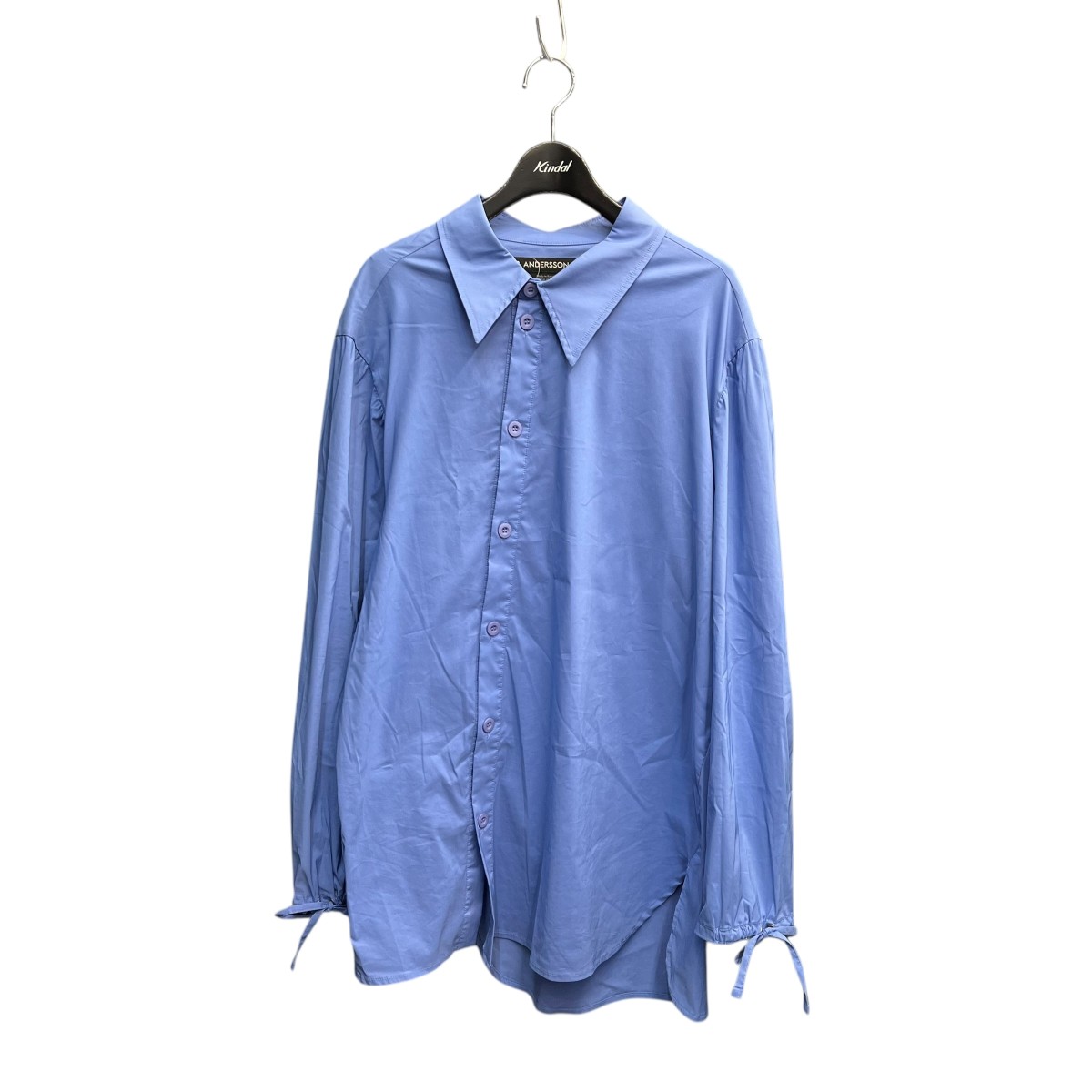 【中古】\u003cBR\u003eANDERSSON BELL\u003cBR\u003eBOQT STRP ASYMMTRC SHIRTS レギュラーカラーシャツ atbll38rn 天の原青色 大きさ：M\u003cBR\u003e【通貨価値思いなおす】