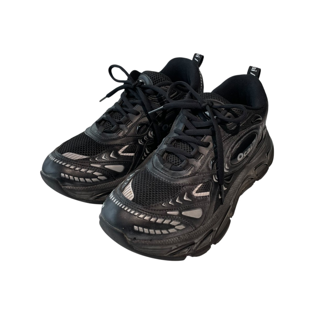 【中古】 Ocai RUN TECH ローカットスニーカー OC230251 ブラック サイズ：29.8 【価格見直し】
