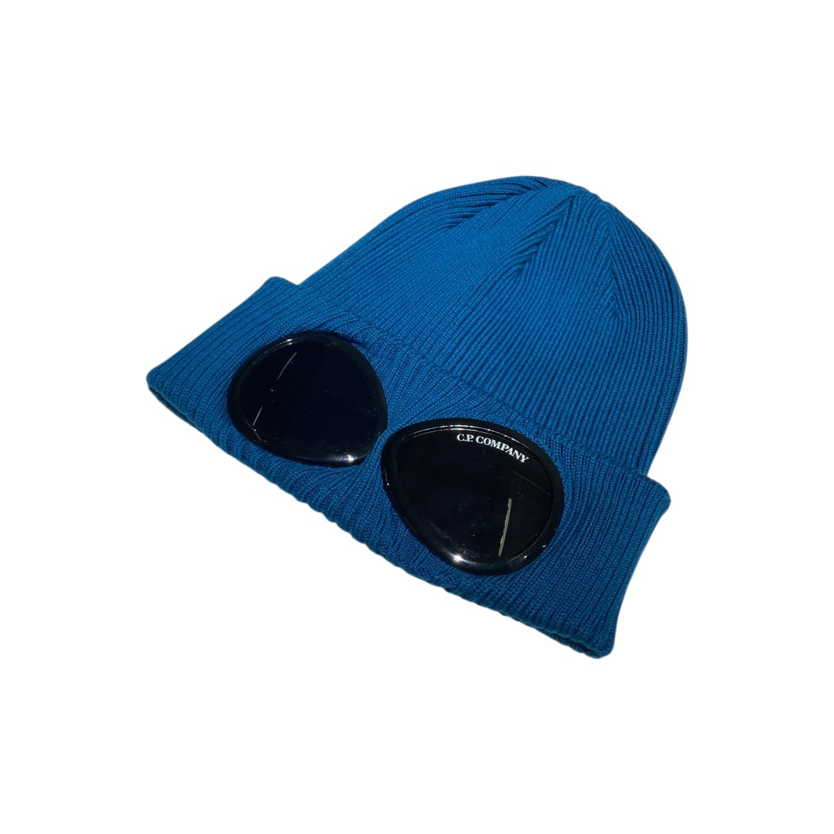 【中古】 C．P COMPANY GOGGLE BEANIE ニット帽 16CMAC016A ブルー 【価格見直し】