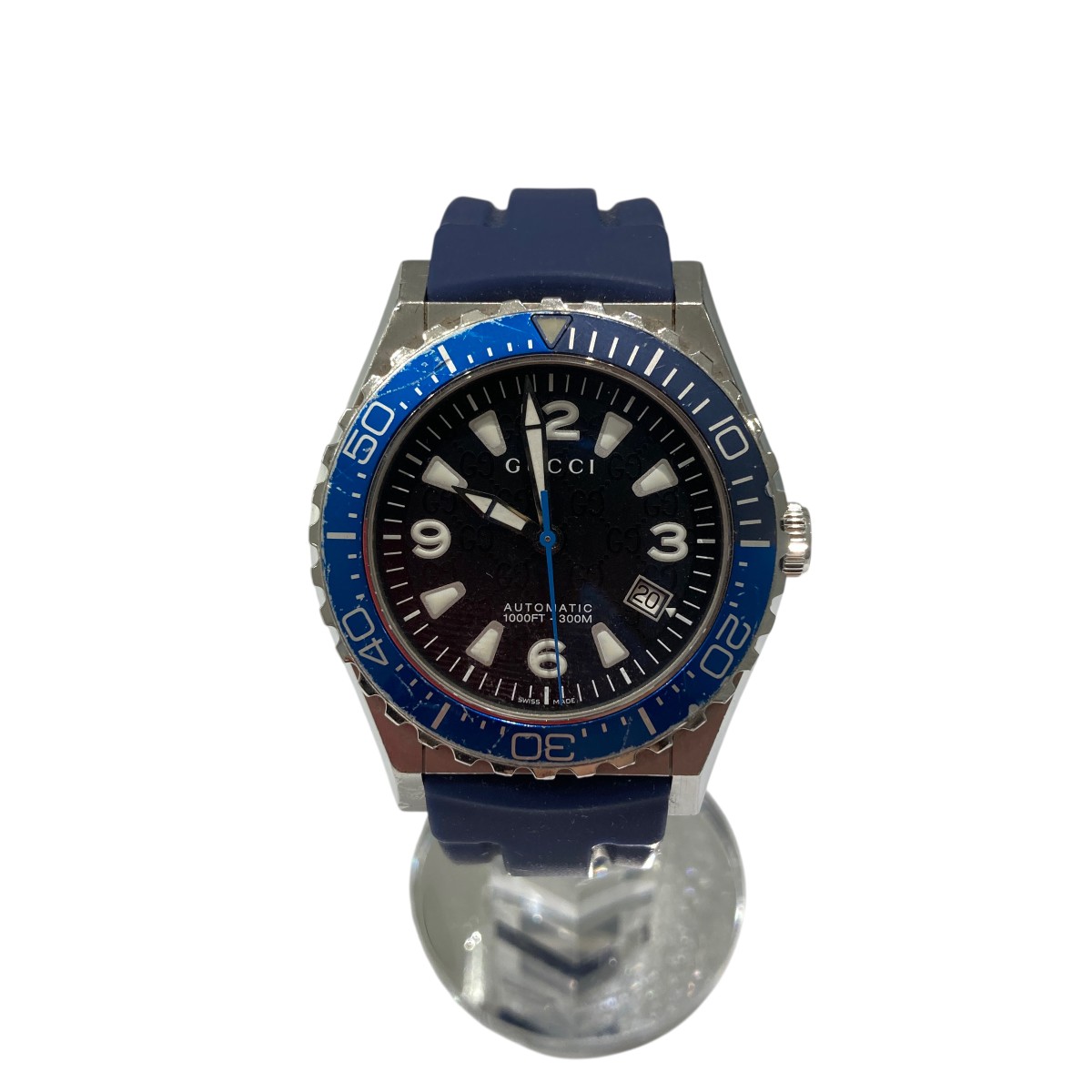 【中古】 GUCCI　 115．2 腕時計 YA115224 シルバー×ブルー 【141225】（グッチ）