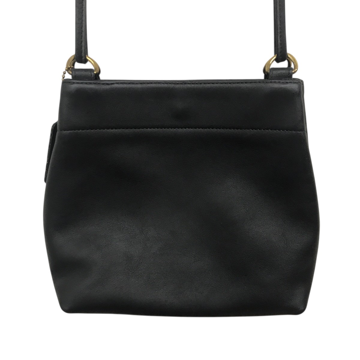 【中古】 COACH　 OLDCOACH レザーショルダーバッグ 0803-310 ブラック 【141225】（コーチ）