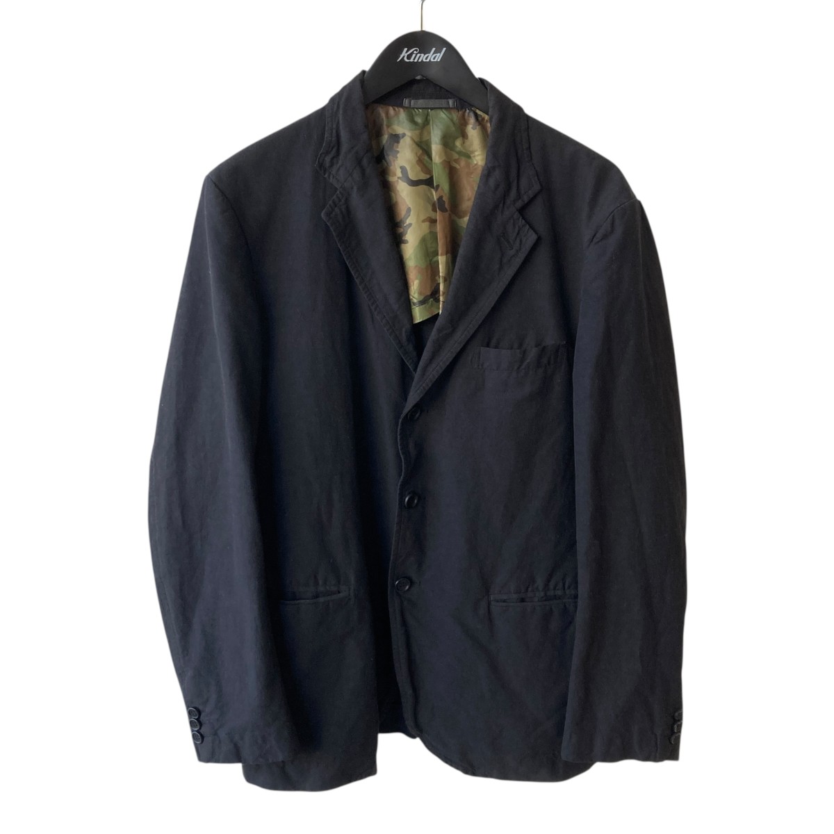 【中古】COMME des GARCONS HOMME テーラードジャケット HS-J011 ブラック サイズ:M 【100726】(コムデギャルソンオム)|ブランド古着のカインドオル