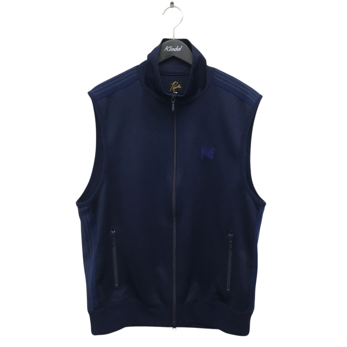 【中古】 Needles ベスト 0T1542 ネイビー サイズ：L 【価格見直し】