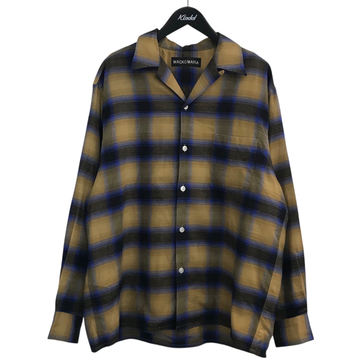 訳あり　ワコマリア オンブレチェックシャツ 長袖 ホワイトLサイズ 安い 通販ファッション - 訳あり ワコマリア オンブレチェックシャツ