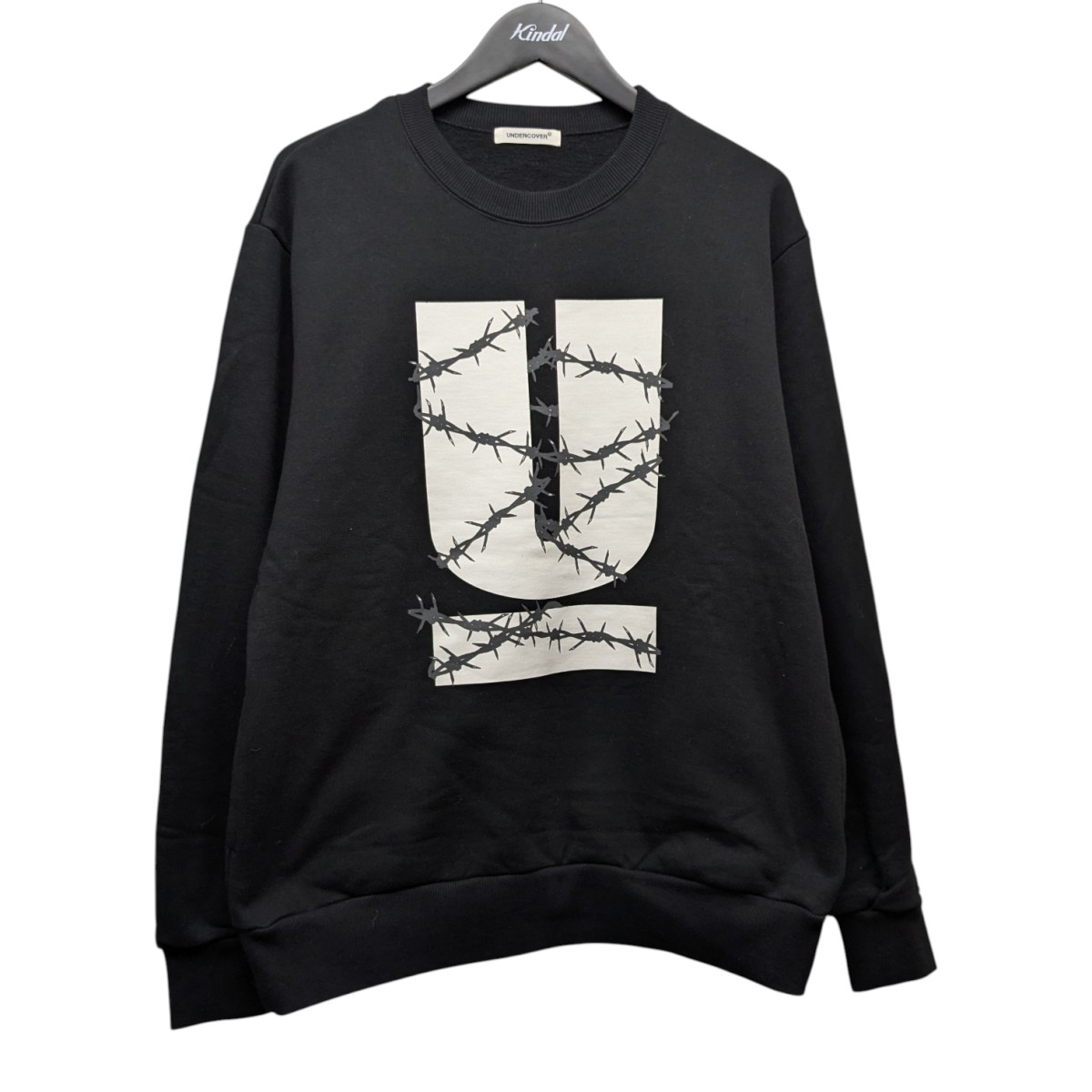 【中古】 UNDERCOVER 24AW SWEAT WiredU クルーネックプリントスウェット UP2D4804-2 ブラック サイズ：3 【価格見直し】