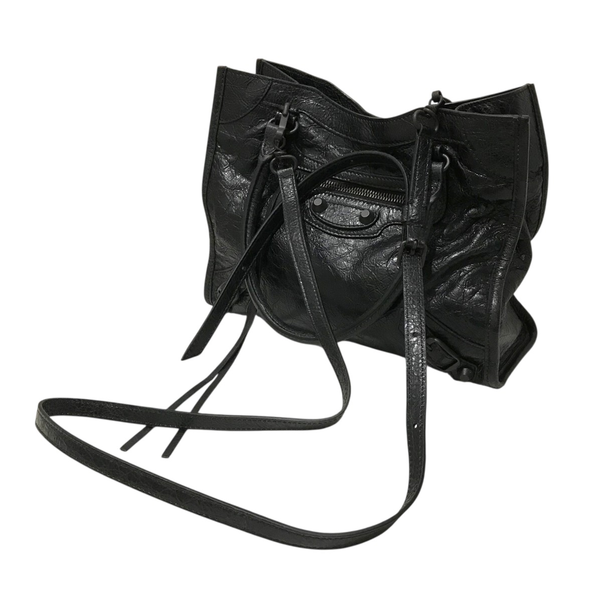 【中古】BALENCIAGA cityなめし革御徒面子 852608 【090526】（バレンシアガ）