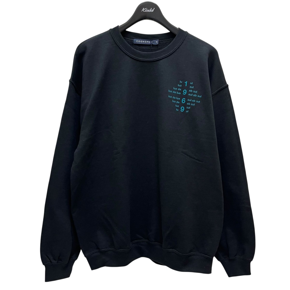【中古】 COGNOMEN　 POESIA CONCRETA SWEAT SHIRT クルーネックスウェット TC-SW-U01 ブラック サイズ：M 【171225】（コグノーメン）