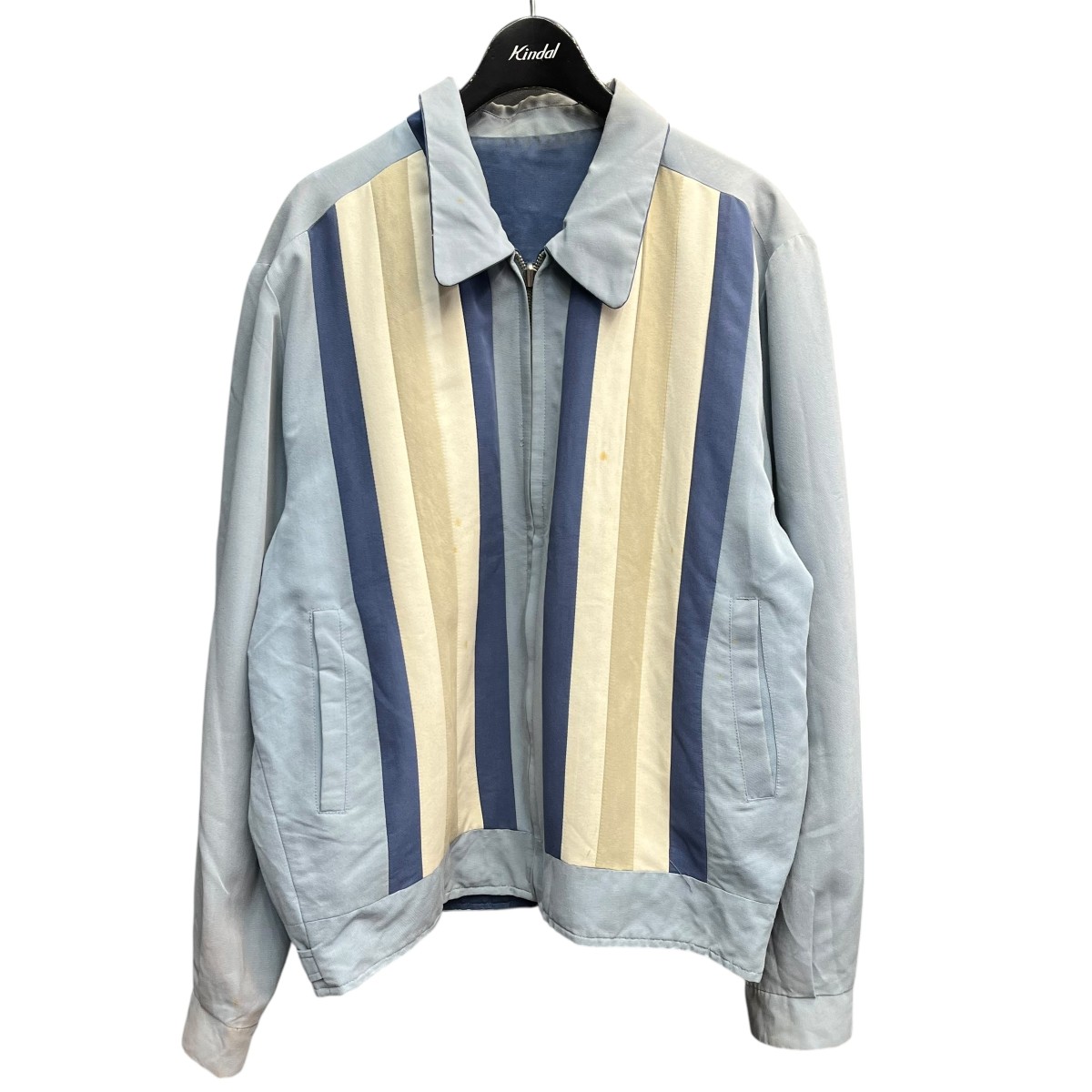 【中古】CRYSTAL MINT50s~60s ギャバジンジャケット リバーシブル スカイブルー サイズ：L【価格見直し】｜ブランド古着のカインドオル