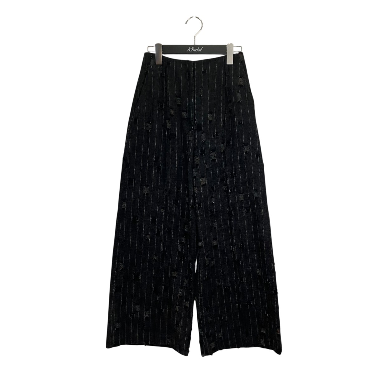 【中古】\u003cBR\u003eACNE STUDIOS\u003cBR\u003eTailored distressed trousers 縞模様ズボン下 FN-WN-TROU001136 黒いこと 大きさ：32\u003cBR\u003e【通貨価値思いなおす】