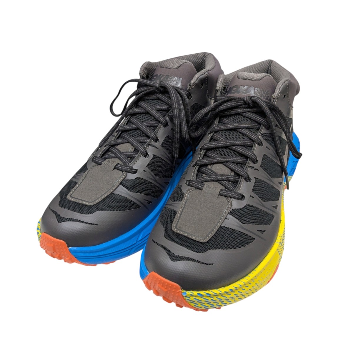 【中古】 HOKAONEONE　 Speedgoat Mid WP スニーカー FE1218K ブラック×ブルー×イエロー サイズ：27.0cm 【160426】（ホカオネオネ）