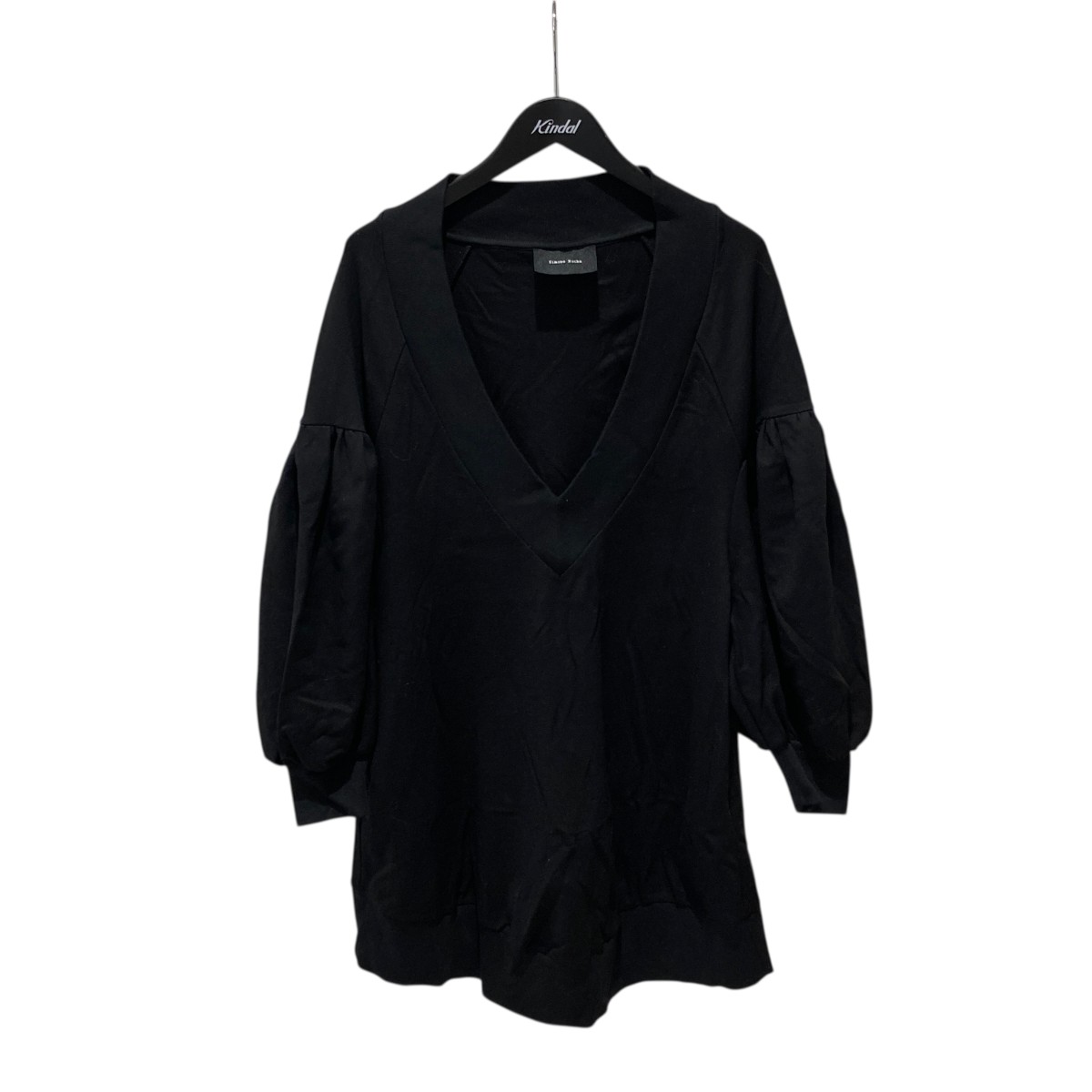 【中古】 Simone Rocha Vネックワンピース ブラック サイズ：XS 【価格見直し】