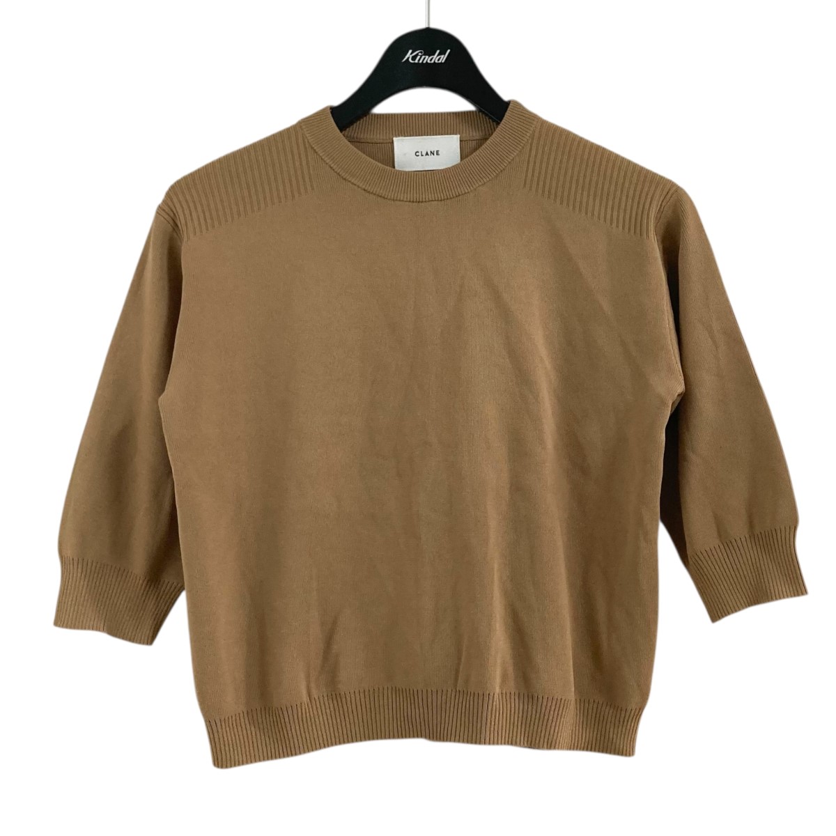 【中古】 CLANE　 薄手ニット 17106-2291 ブラウン サイズ：1 【150326】（クラネ）