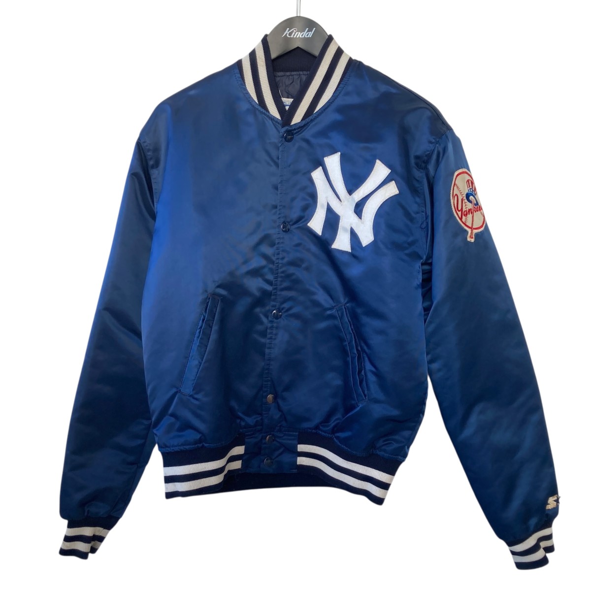 未使用✨マジェスティック NYヤンキース XS スタジャン MLB ブルゾン 紺 MAJESTIC（マジェスティック） ヤンキース スタジャン MLB ユース