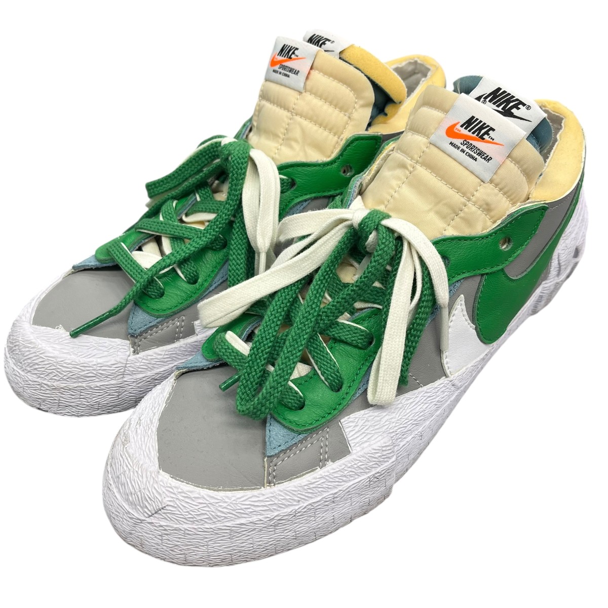【中古】 NIKE×sacai　 BLAZER LOW ローカットスニーカー DD1877-001 グレー サイズ：28.0 【181225】（ナイキ×サカイ）