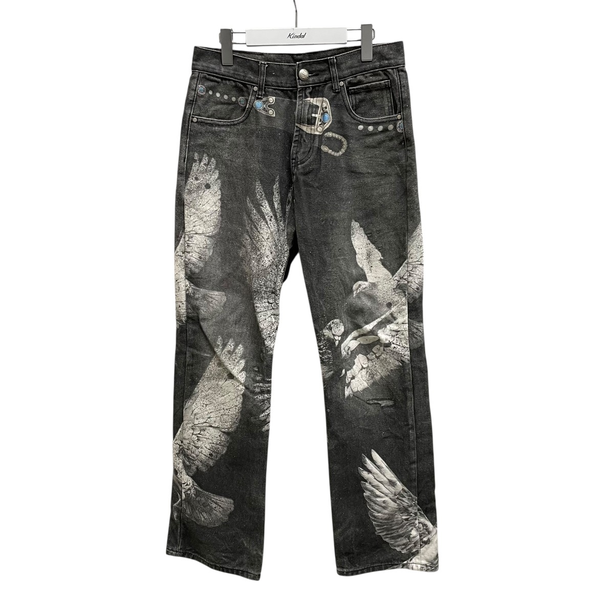 【中古】 MR． ENJOY DA MONEY×Small Town KID デニムパンツ ブラック サイズ：S 【価格見直し】