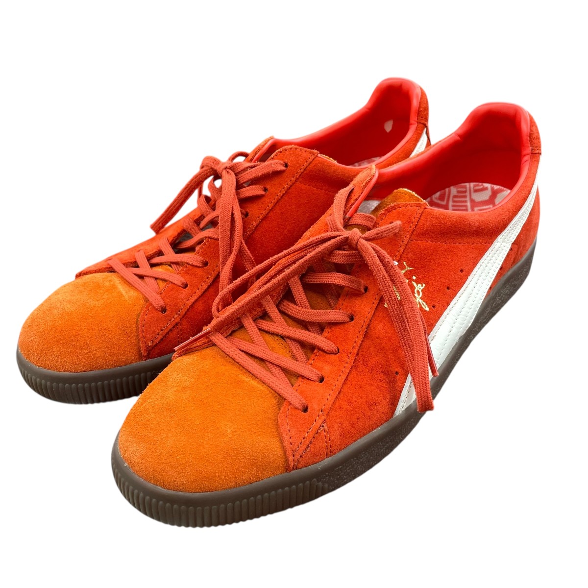 【中古】<br>PUMA×Oshman’s<br>別注 CLYDE MIJ OJ スニーカー 397237-01 オレンジ サイズ：29<br>【価格見直し】