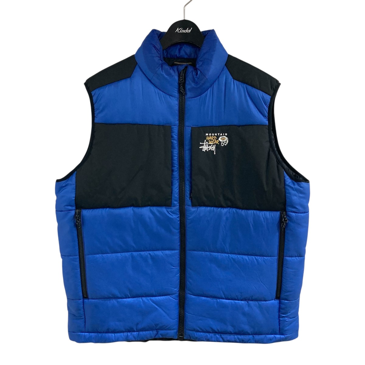 美品　希少　STUSSY ダウンベスト　グレー　ヘリンボーン　Mサイズ　2way 美品 希少 STUSSY ダウンベスト グレー ヘリンボーン Mサイズ 2way