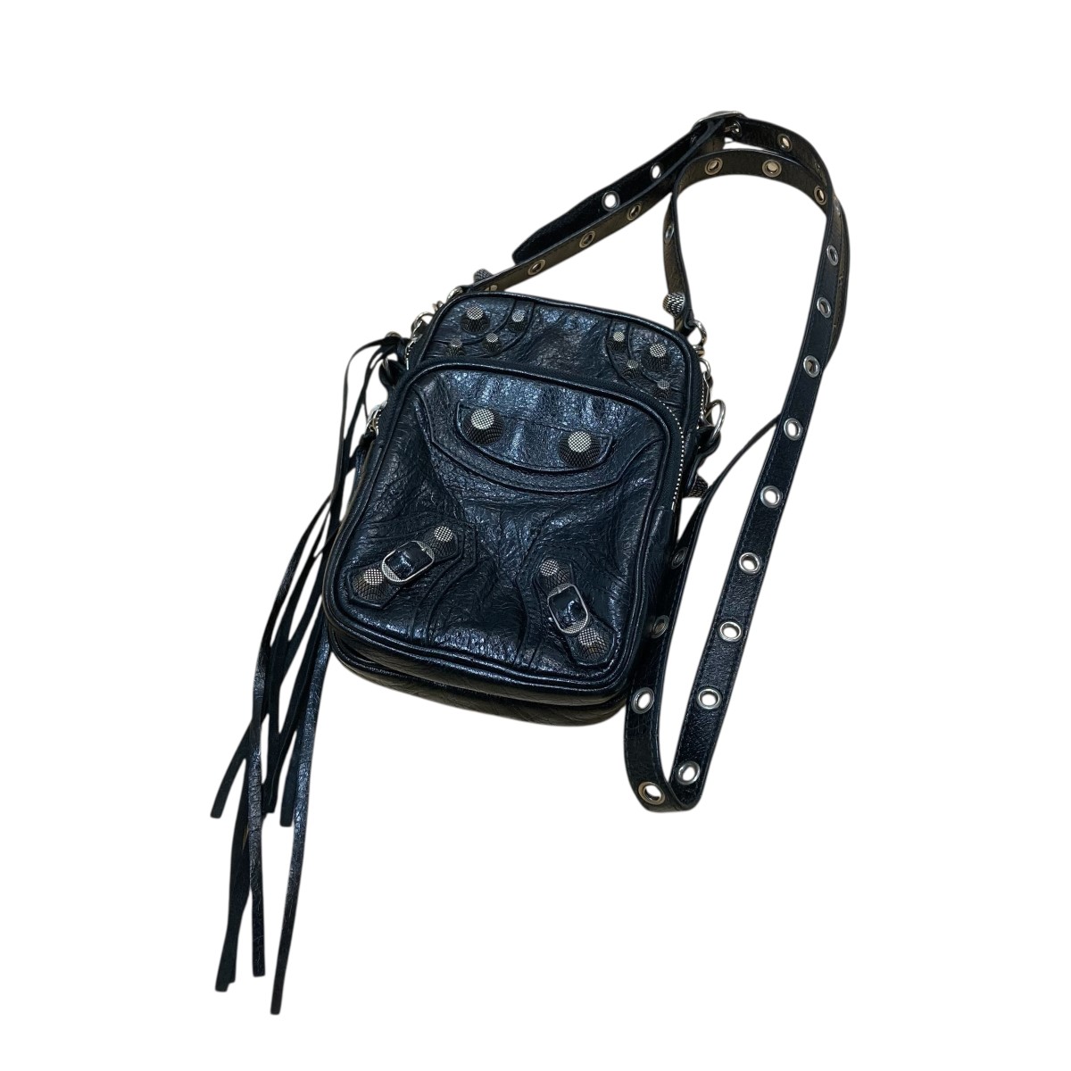 【中古】\u003cBR\u003eBALENCIAGA\u003cBR\u003eルカゴールショルダーバック 黒いこと 大きさ：-\u003cBR\u003e【通貨価値思いなおす】
