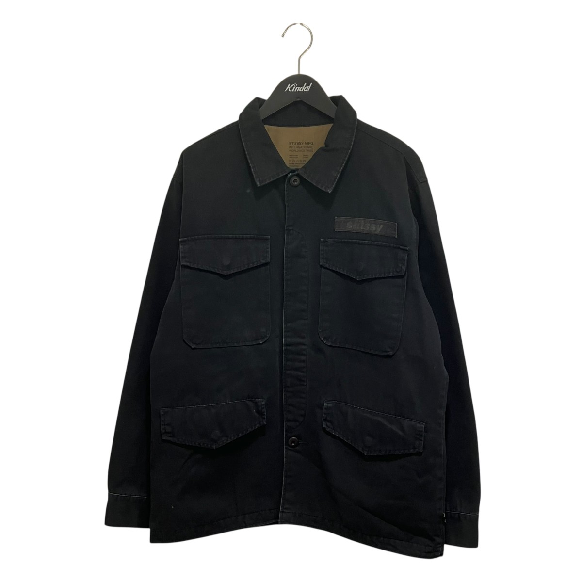 OLD STUSSY 00s ロゴ刺繍 フェード ハリントンジャケット ブルゾン OLD STUSSY 00s ロゴ刺繍 フェード ハリントンジャケット ブルゾン