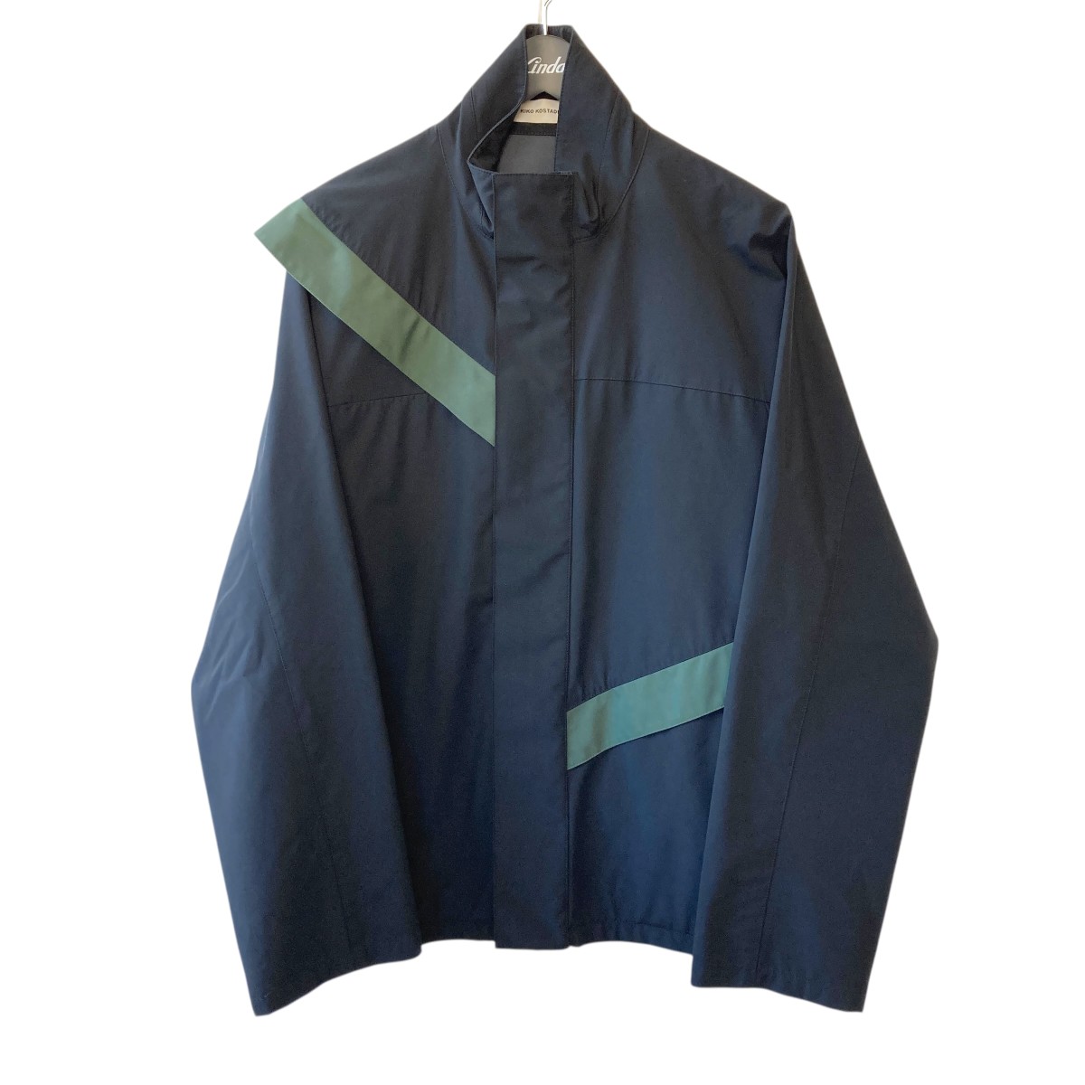 【中古】\u003cBR\u003eKiko Kostadinov\u003cBR\u003eGAETAN CUT TIROUGH JACKET 上衣 00052018 黒いこと×緑であること 大きさ：S\u003cBR\u003e【必要経費思いかえす】
