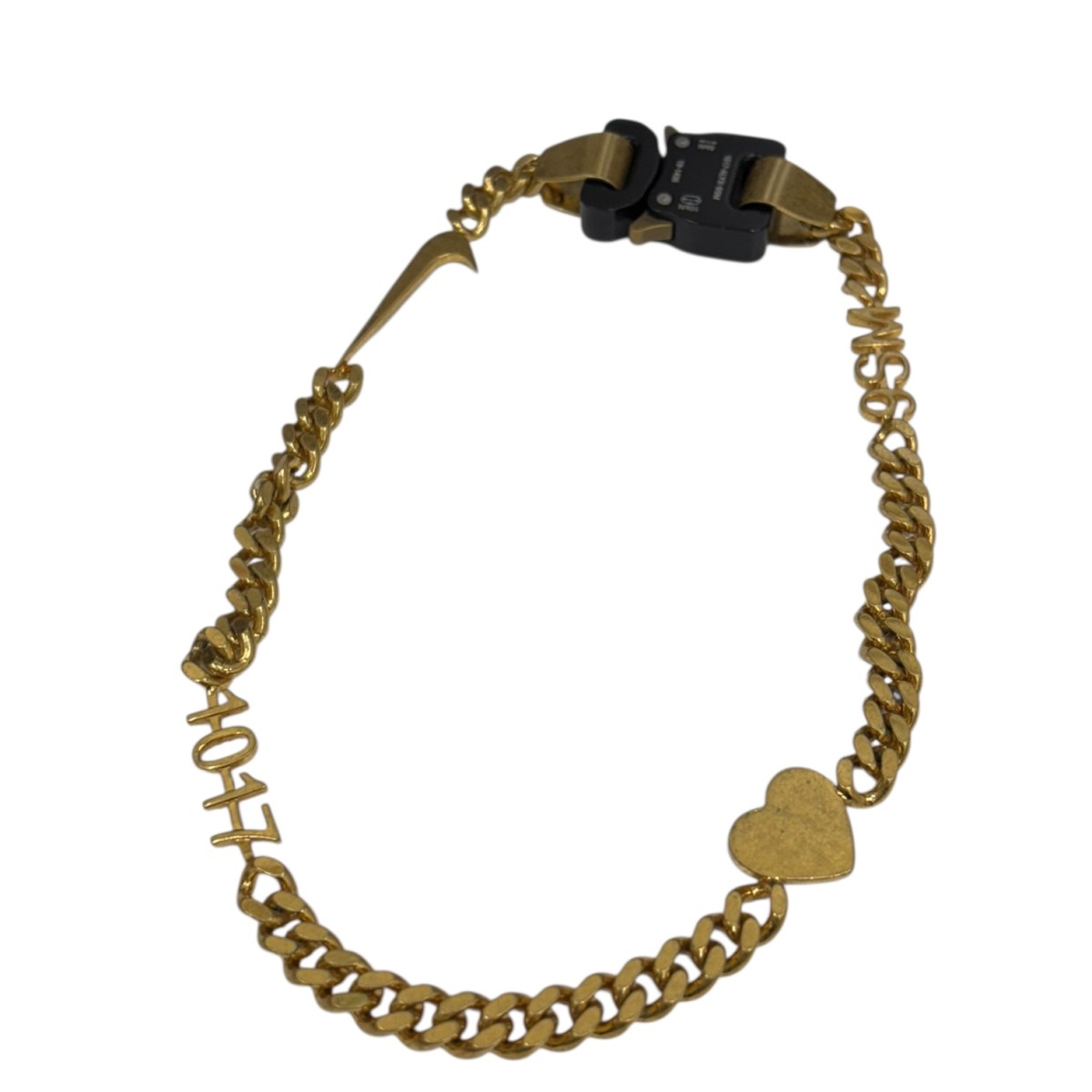 楽天市場】美品 アリクス ALYX チェーンネックレス 黒 46cm