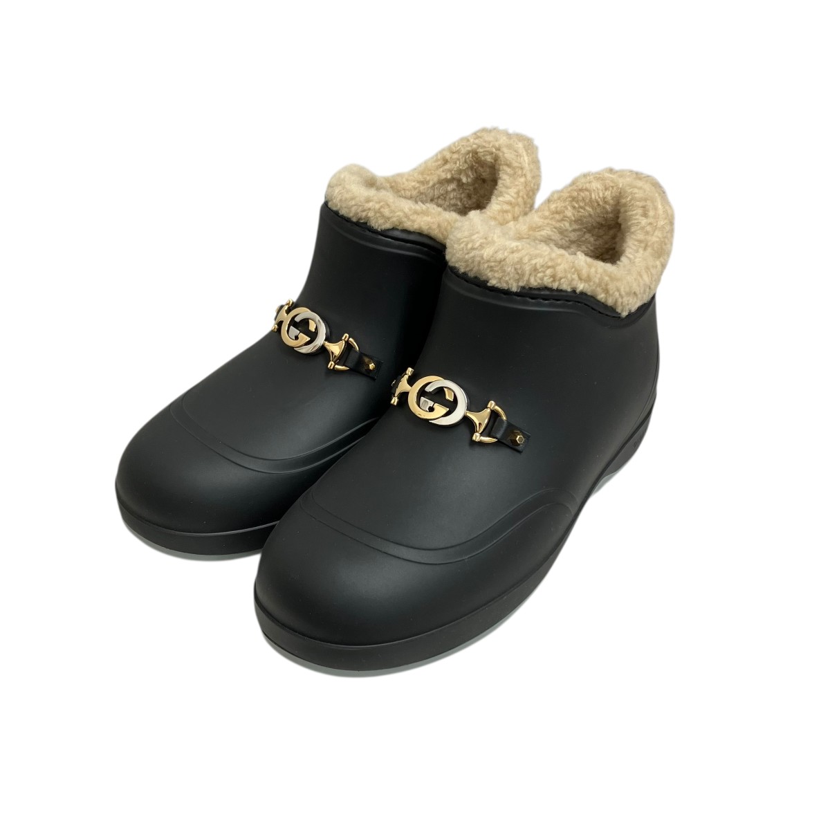 楽天市場】【靴】GUCCI グッチ グッチシマ GG柄 型押し ラバーブーツ