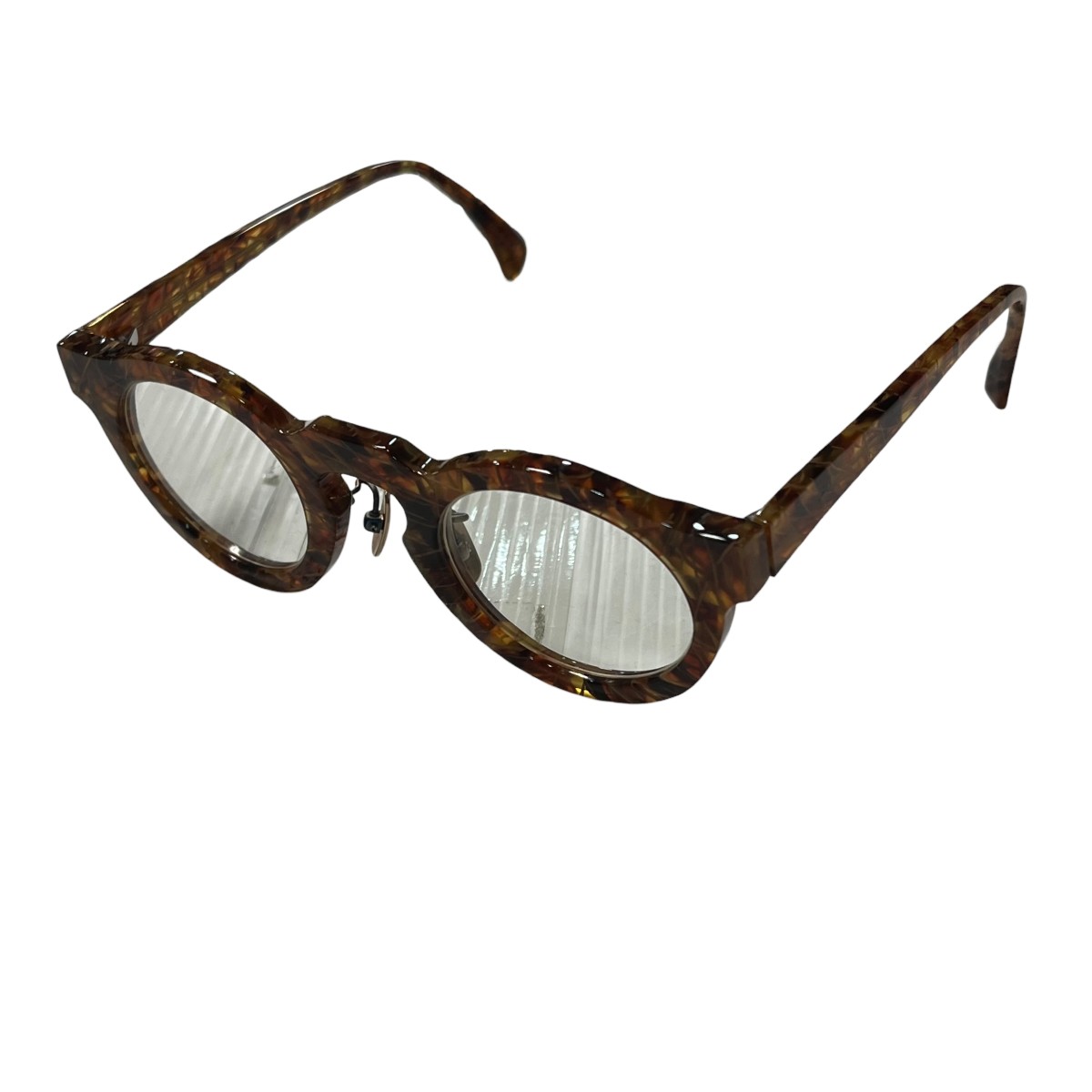 【中古】Jacques Durand collection 2023 PAQUES 106 glossy brown ポンメガネ 赤銅色 大きさ：42/50 【120526】（ジャックデュラン）