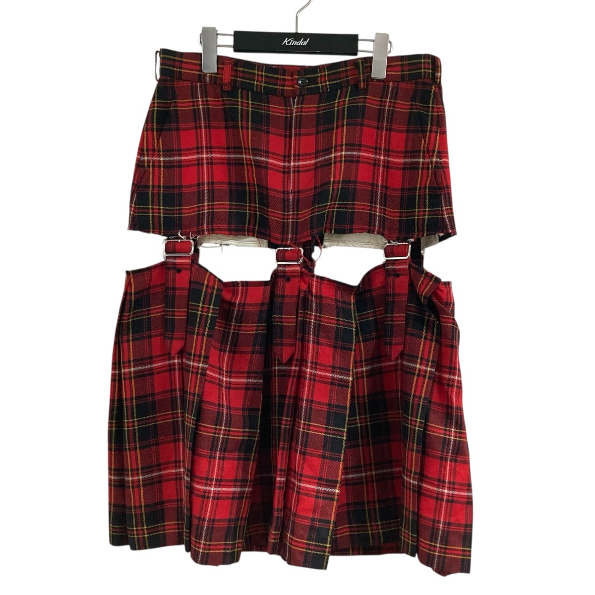 【コムデギャルソン】 NO-S004 AD2024 チェックスカート コムデギャルソン】 NO-S004 AD2024 チェックスカート