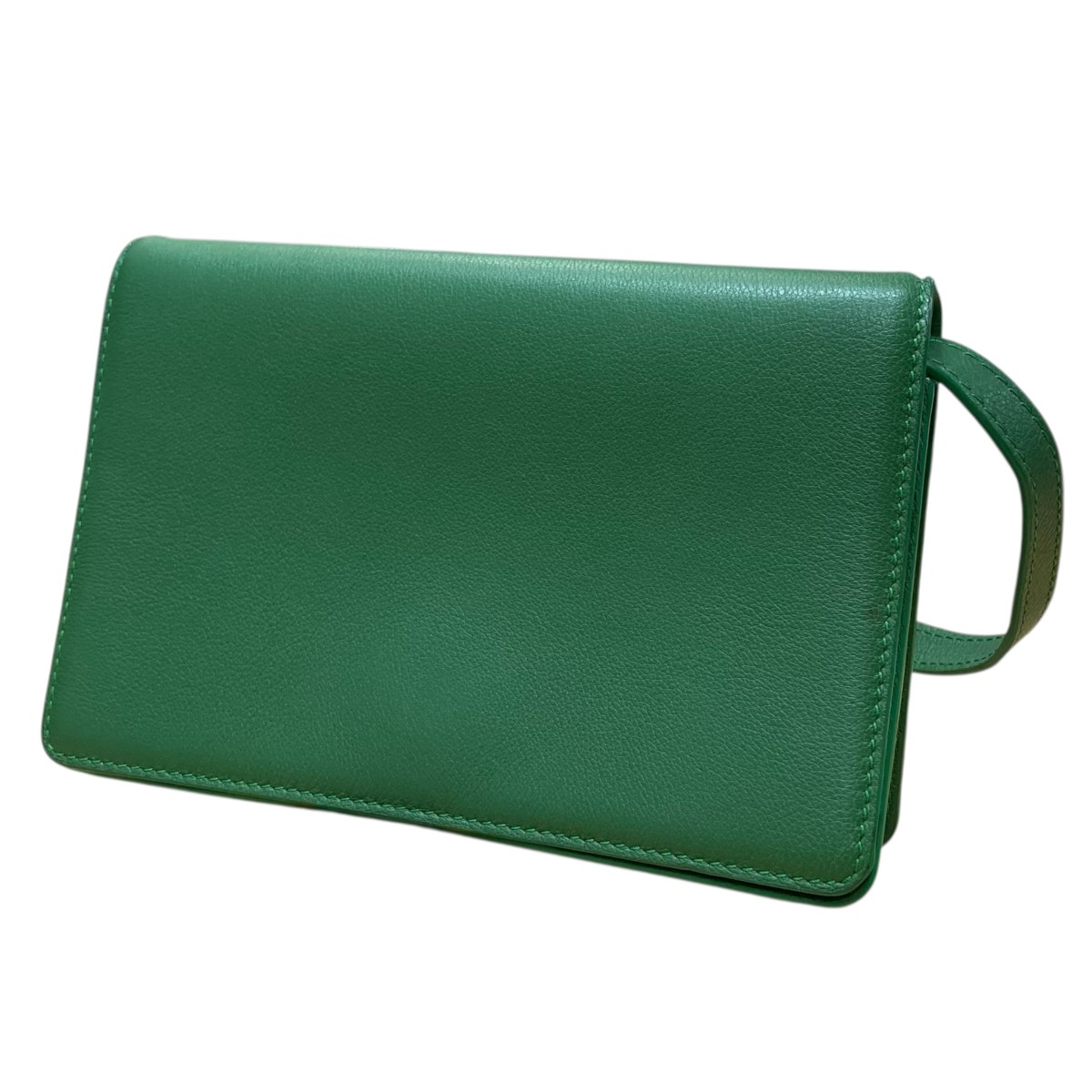 【中古】 STEVE MONO レザーショルダーバッグ グリーン 【価格見直し】