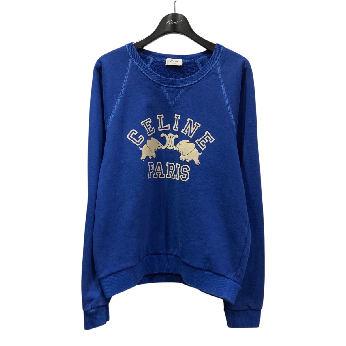【中古】CELINE25AW スウェット RY0H5670Q ブルー サイズ：M【価格見直し】｜ブランド古着のカインドオル