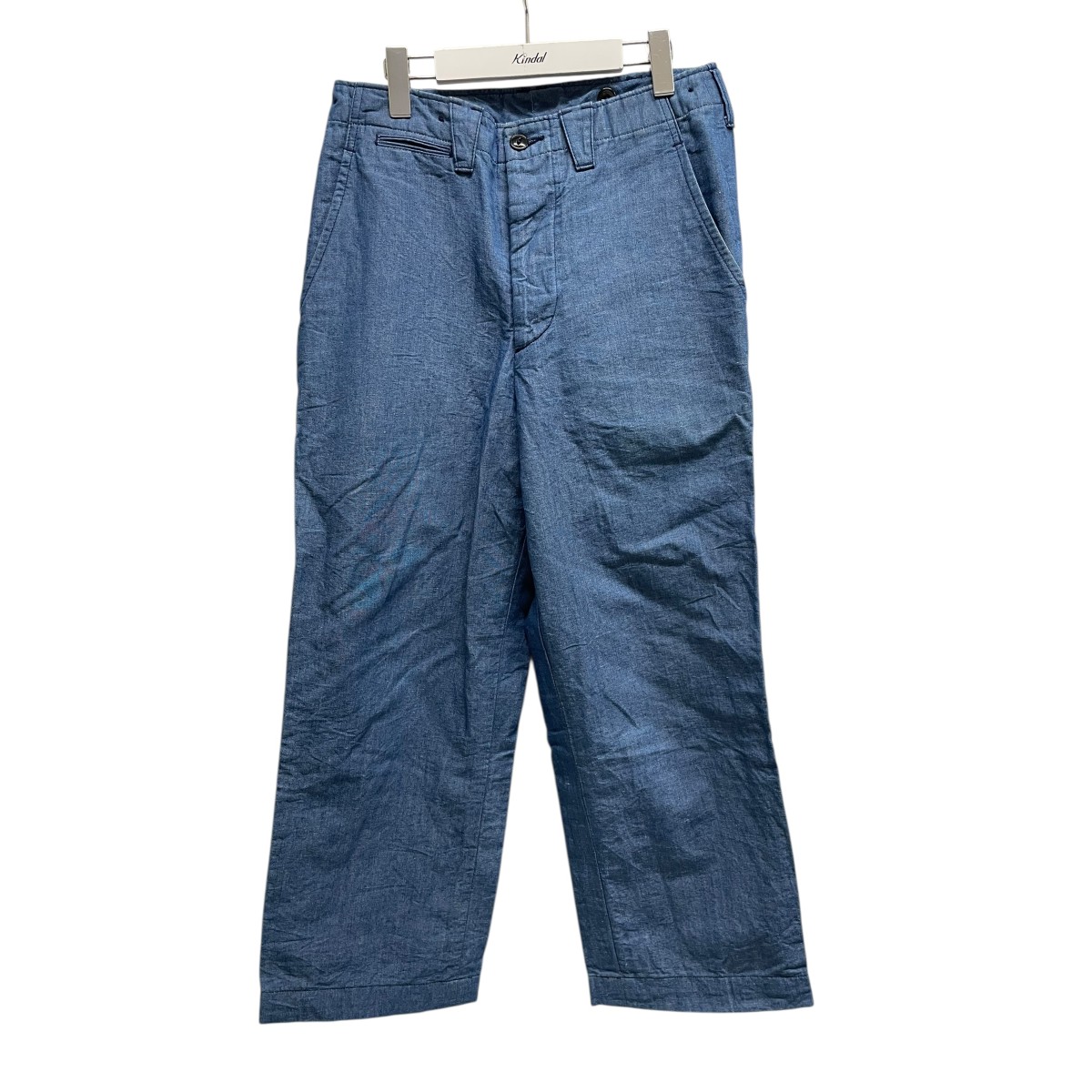 【中古】 BLACK SIGN　 Two Tack Chambray Trousers パンツ ブルー サイズ：32 【201225】（ブラックサイン）