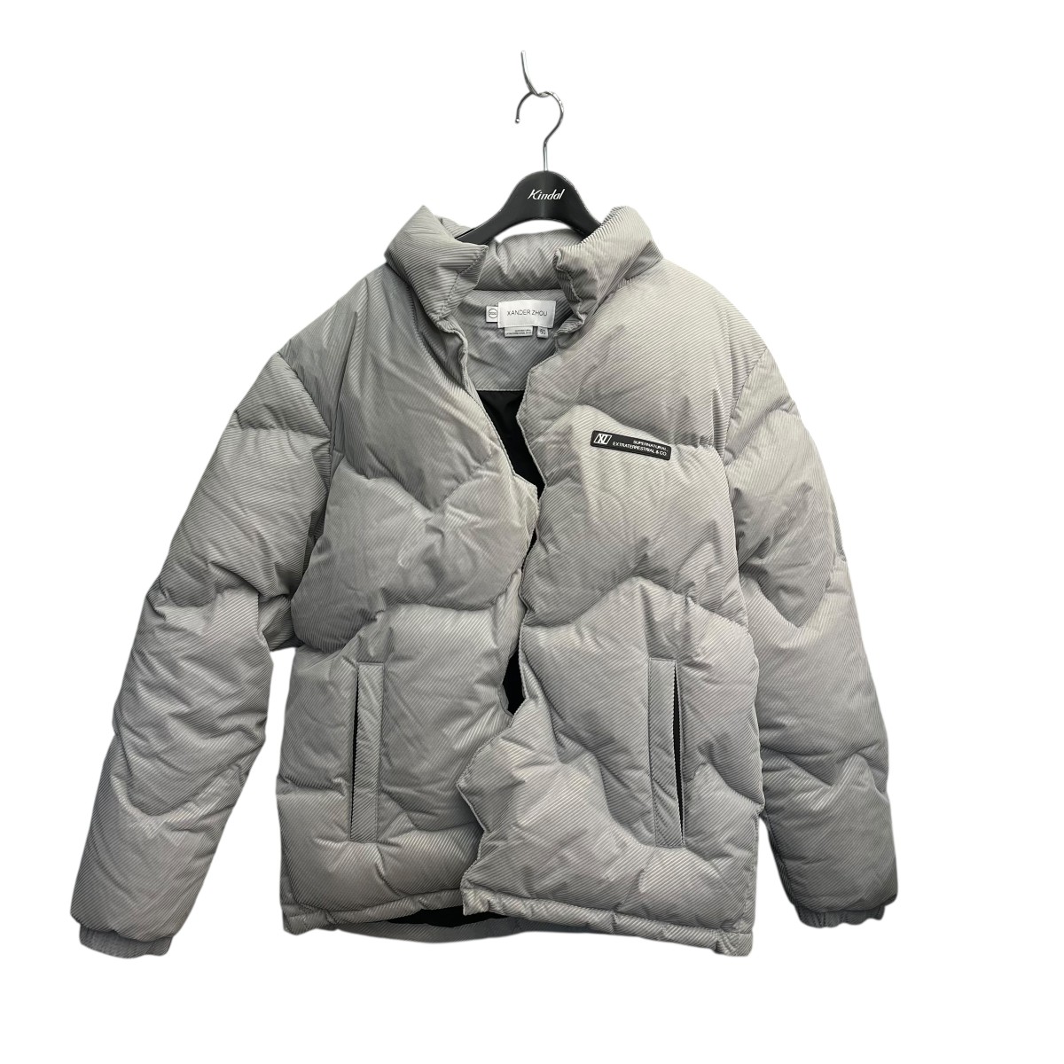 【中古】 XANDER ZHOU 20AW ダウンジャケット 20011685000030 グレー サイズ：50 【価格見直し】