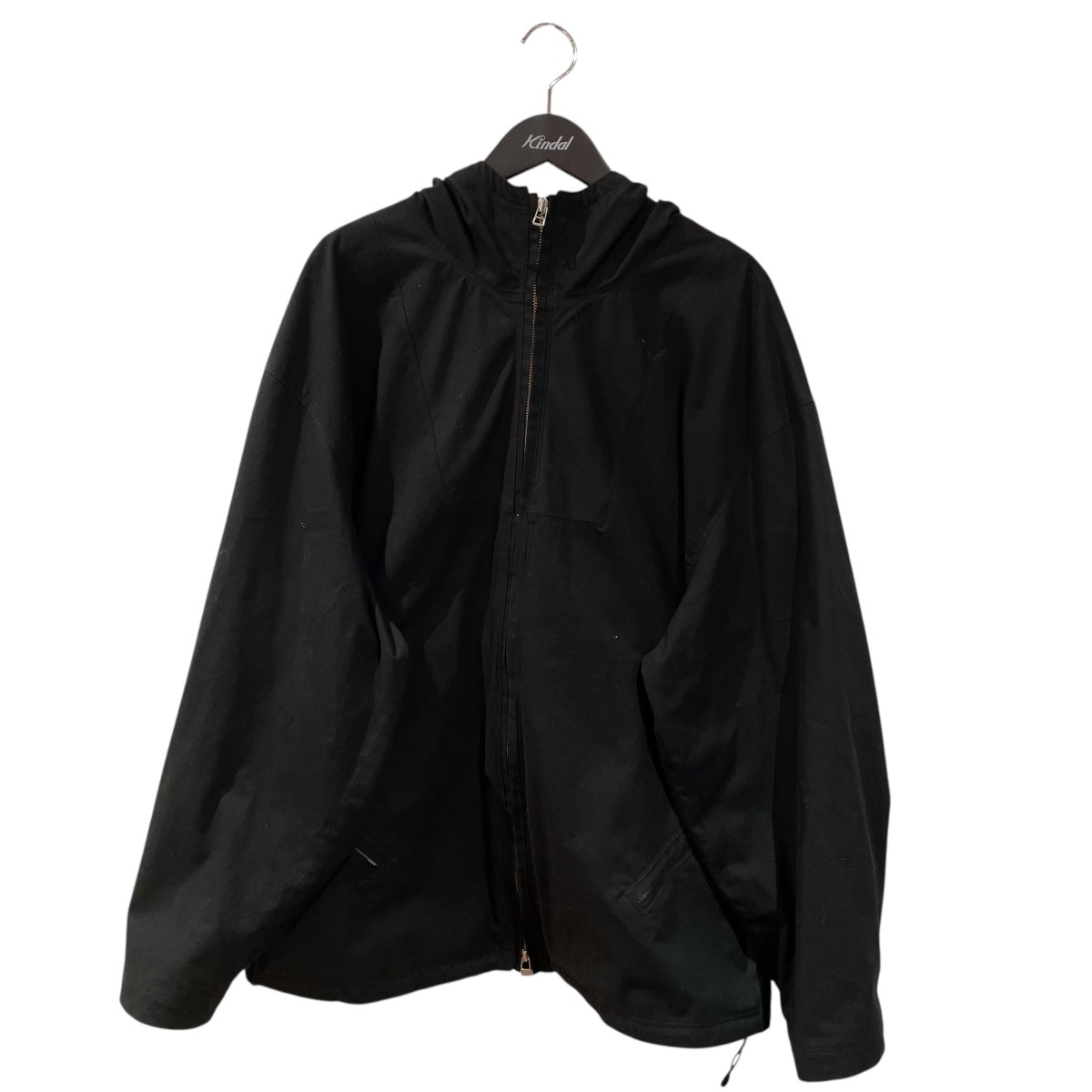 【中古】\u003cBR\u003eBIBLIOTHERK\u003cBR\u003eBoy hood parka ジップパーカー 黒いこと 大きさ：L\u003cBR\u003e【通貨価値思いなおす】