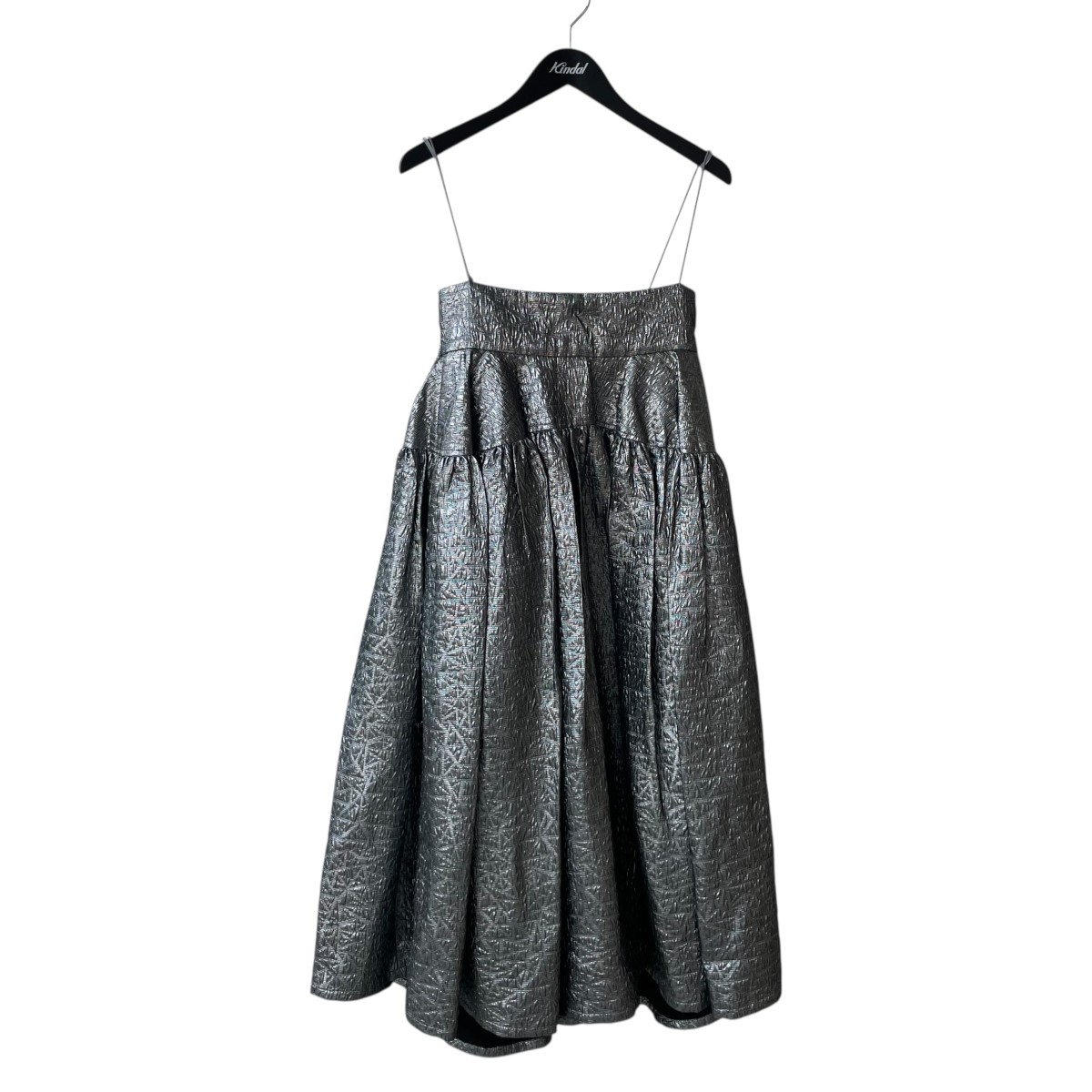 【中古】 MAISON SPECIAL 23SS 2WAYマルチファブリックボリューム ワンピース 21232515201 シルバー サイズ：38 【価格見直し】