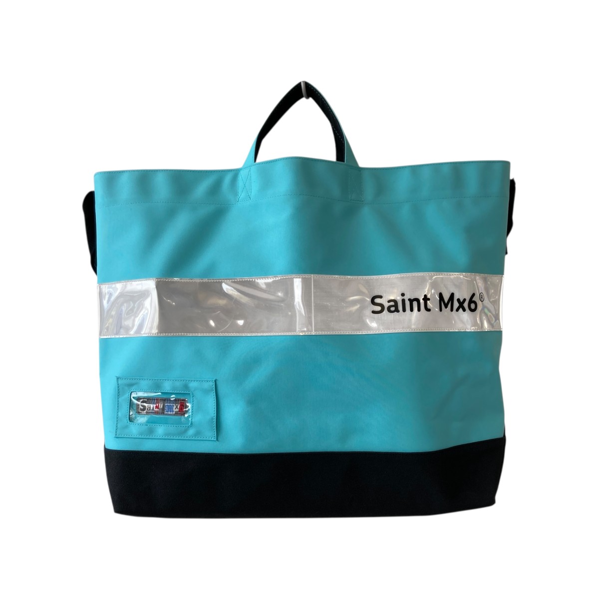 【中古】 SAINT MICHAEL BAG TOTE L トートバッグ SM-A23-0000-063 スカイブルー 【価格見直し】
