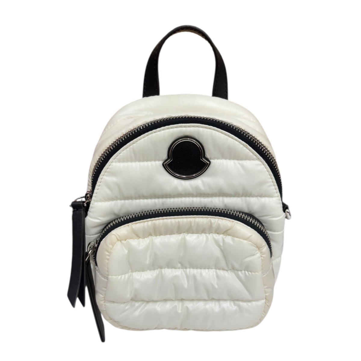 【中古】MONCLERショルダーバッグ C-XCOM-20-398 ホワイト×ブラック【価格見直し】|ブランド古着のカインドオル