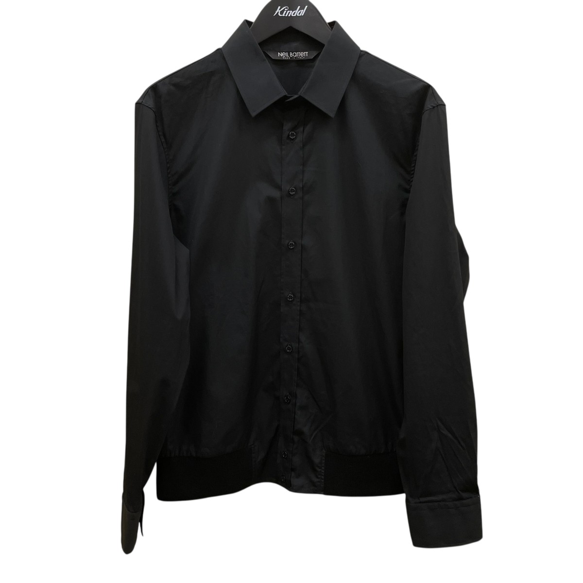 【中古】 NEIL BARRETT　 長袖シャツ BCM826C ブラック サイズ：M 【170426】（ニールバレット）
