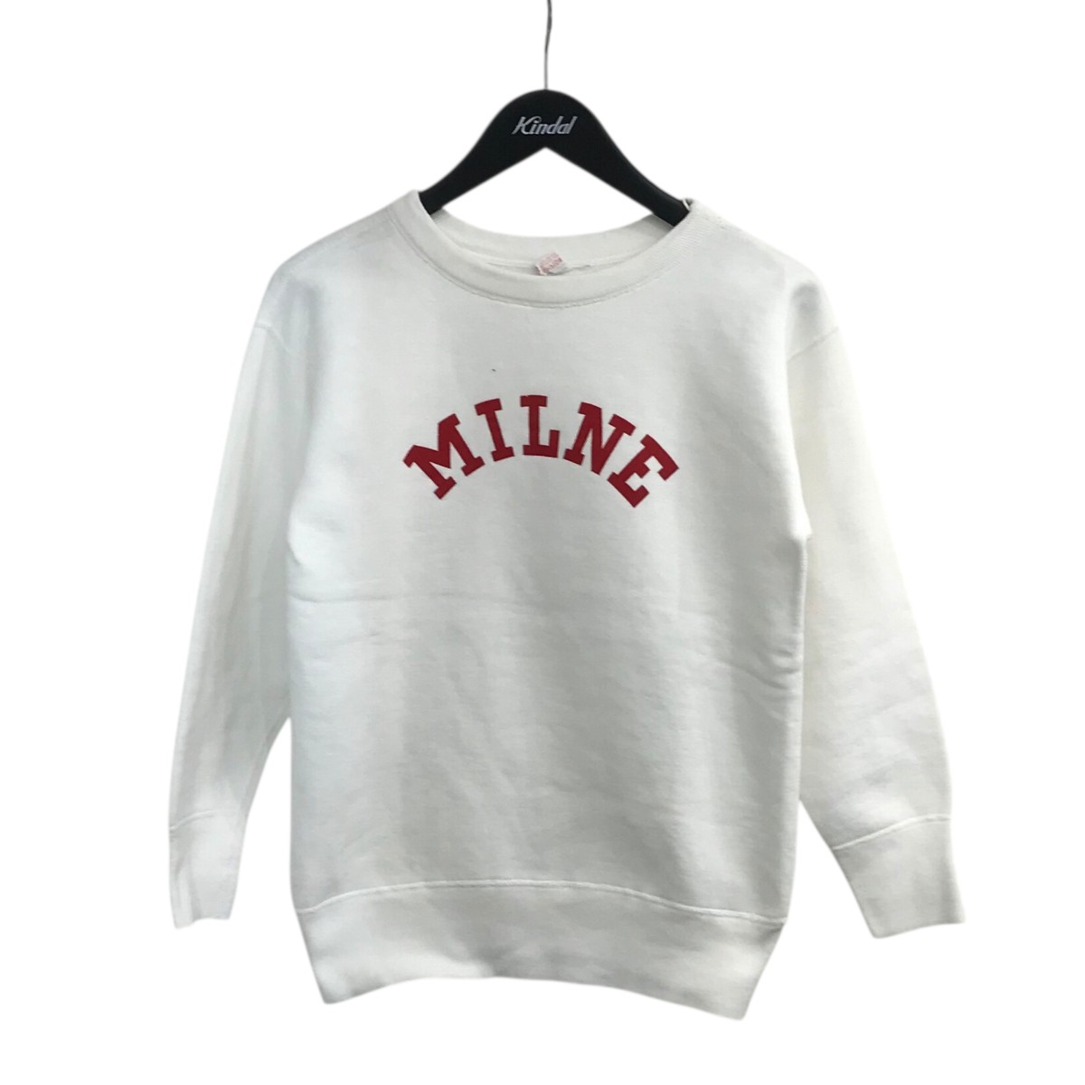 【中古】 Champion 60s 「大文字ランタグ」 プリントスウェット ホワイト サイズ：M 【価格見直し】