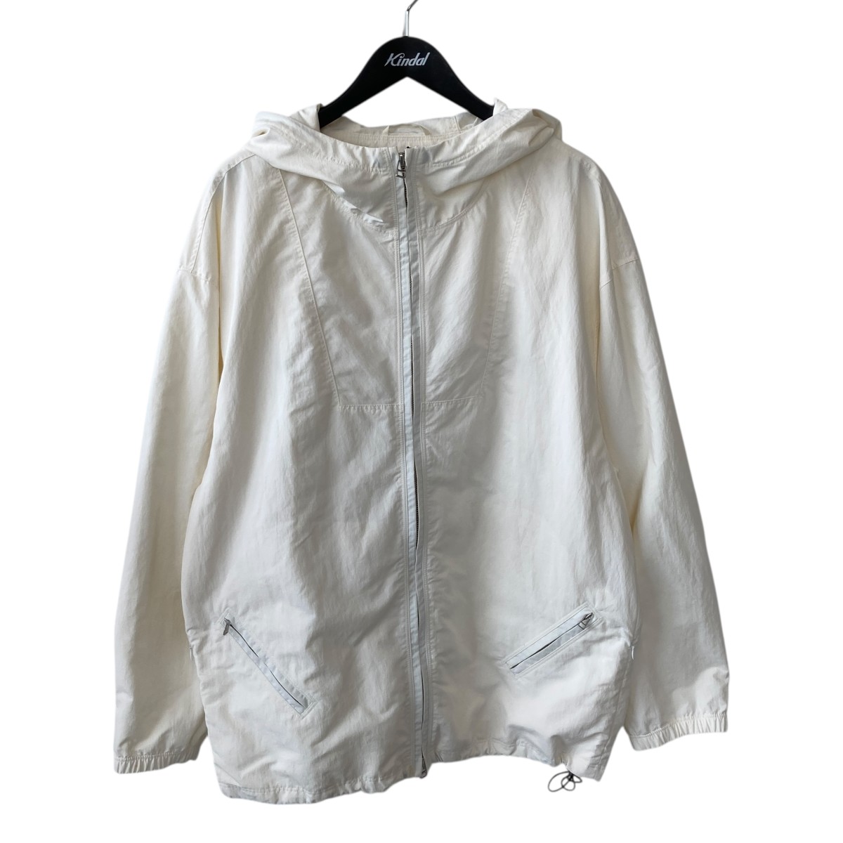【中古】BIBLIOTHERK BOYHOOD PARKA ジップパーカー 白いこと 【231225】（ビブリオテーク）