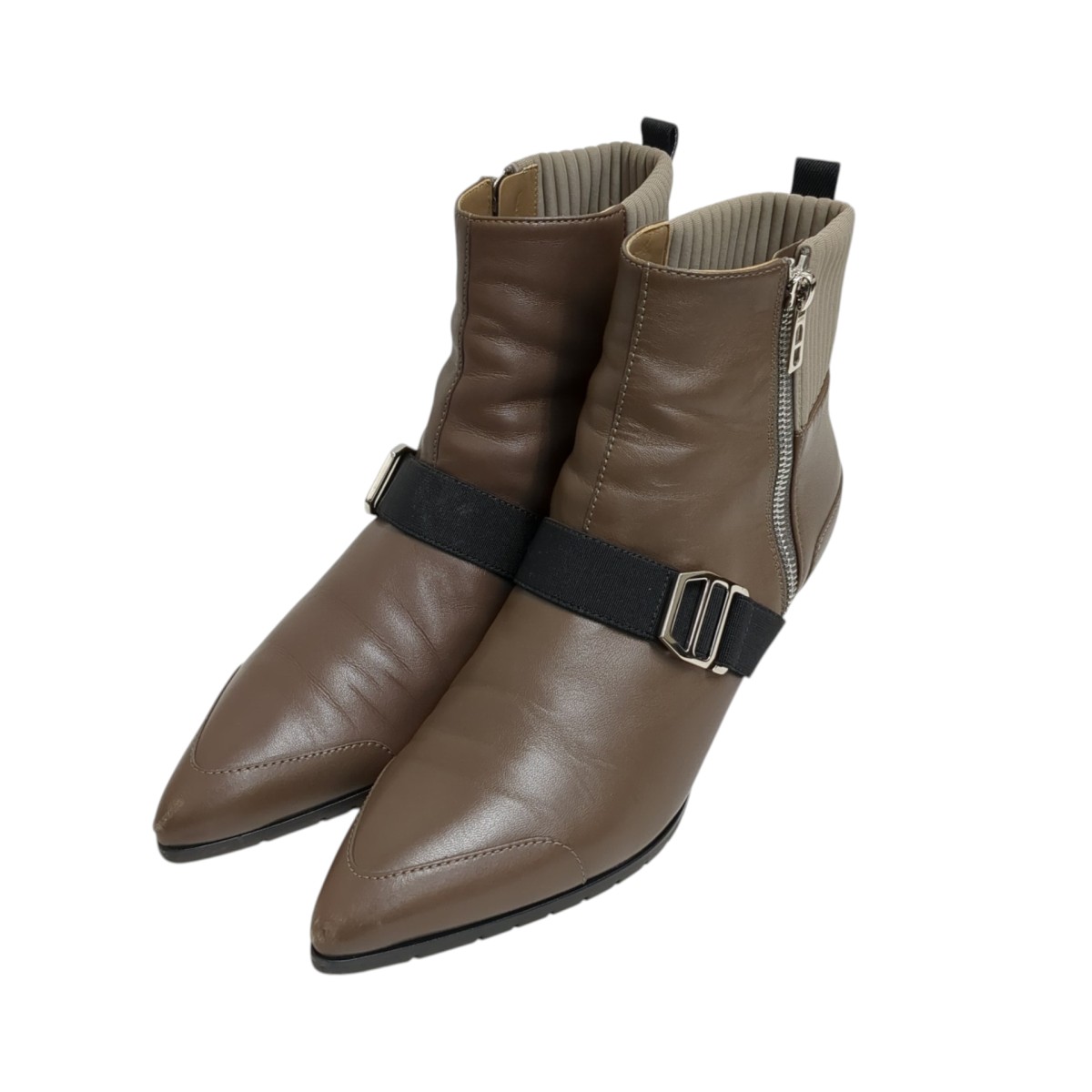 【中古】HERMES ブーツ 赤銅色 【231225】（エルメス）