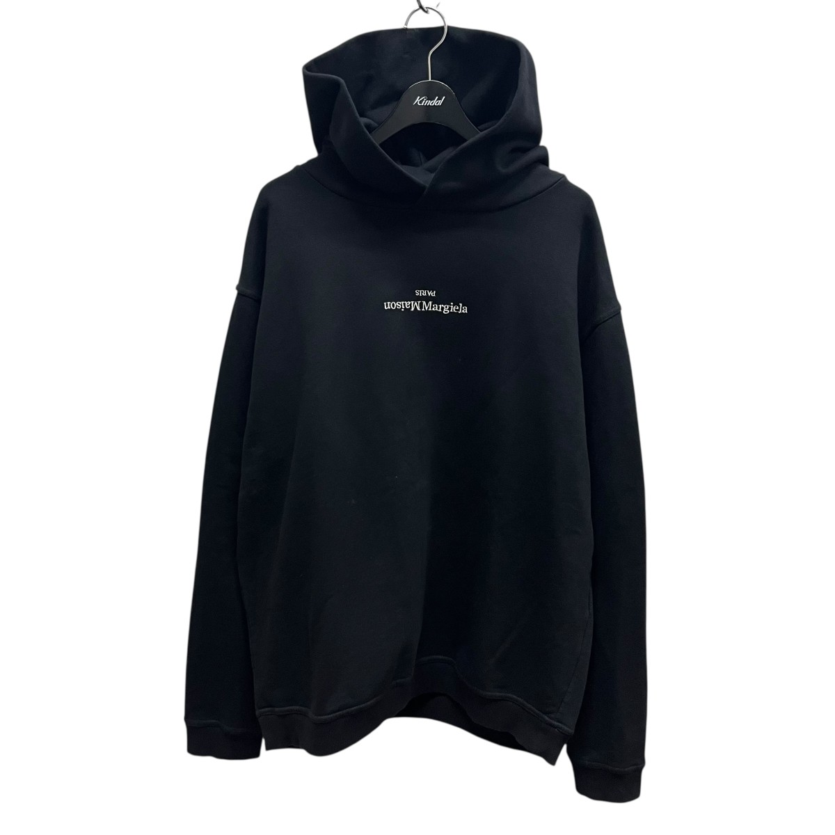 【中古】 Maison Margiela　 フロントブランドロゴパーカー ブラック サイズ：48 【231225】（メゾンマルジェラ）
