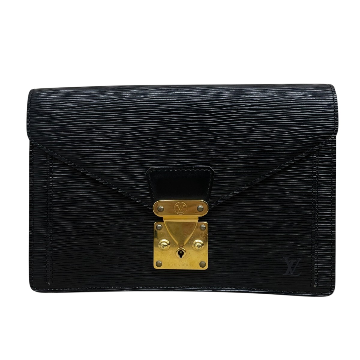 【中古】 LOUIS VUITTON　 ポシェット･セリエ･ドラゴンヌ クラッチバッグ m52612 ブラック 【231225】（ルイヴィトン）