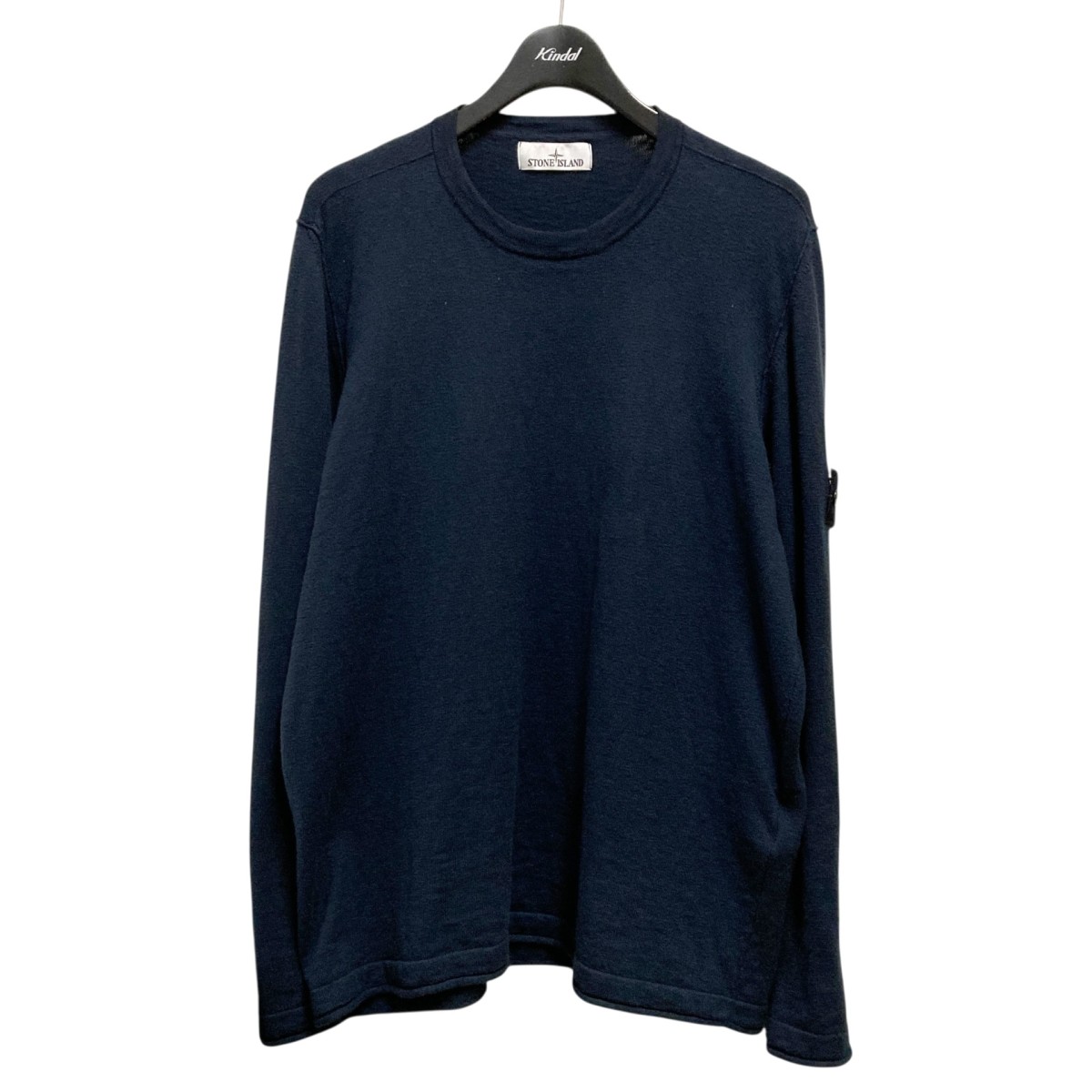 【中古】 STONE ISLAND　 ハイゲージ コットンセーター K1S155100052 S00B0 ネイビー サイズ：XL 【231225】（ストーンアイランド）