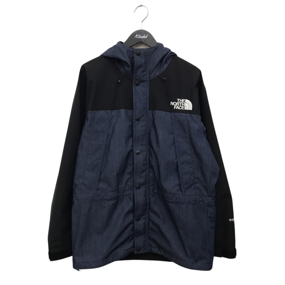 【中古】 THE NORTH FACE MOUNTAIN LIGHT DENIM JACKET マウンテンパーカー NP12032 ネイビー×ブラック サイズ：L 【価格見直し】