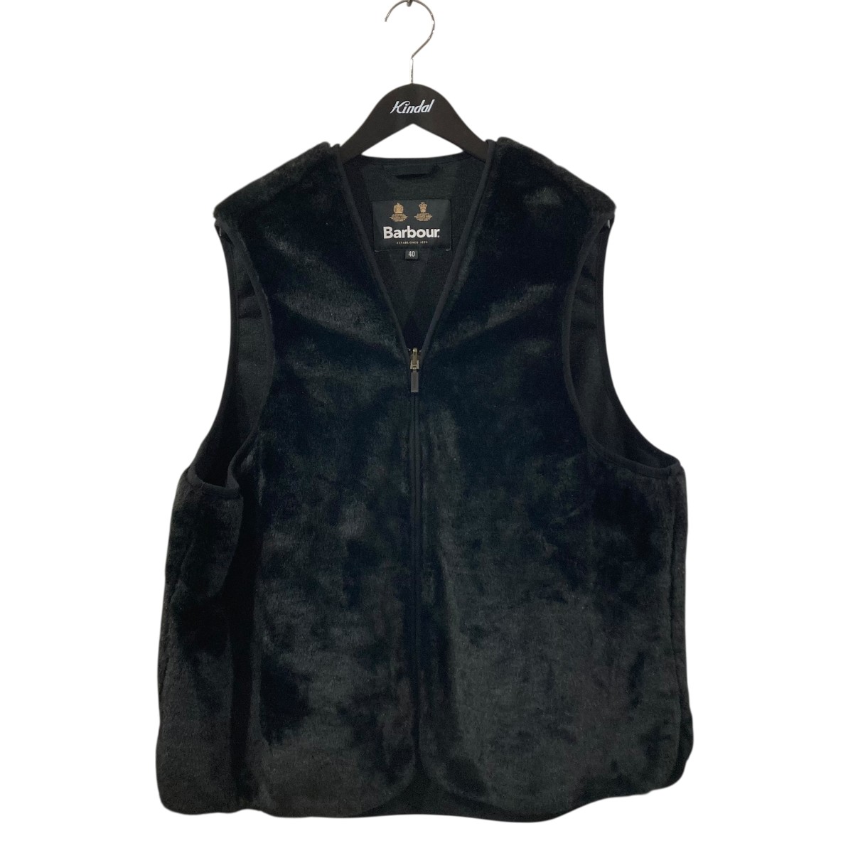 【中古】 Barbour ファーベスト 232MLI0053 ブラック サイズ：40 【価格見直し】